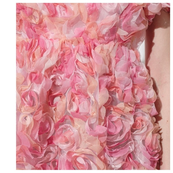 33 Most Fabulous 3D Flower Puff Sleeve Dress - Picture 5 of 6